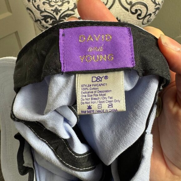 DAVID & YOUNGRainbow Patch Trucker Hat In blue - Picture 5 of 6